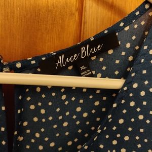Alice Blue printed short sleeved blouse
